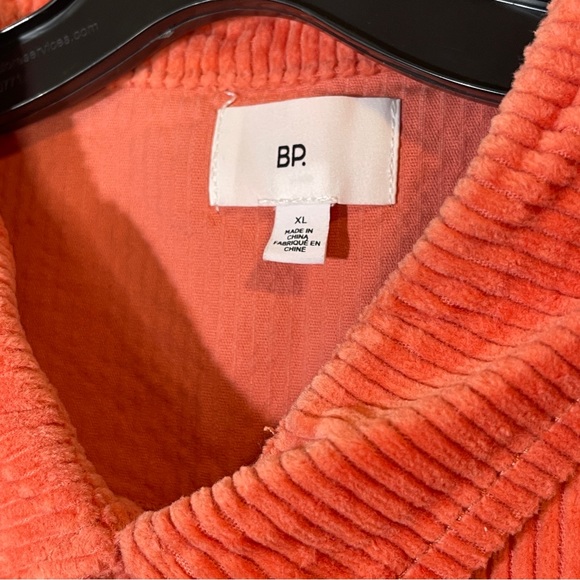 BP Nordstrom Corduroy Shacket Shirt Jacket Coral Apricot Size XL - Picture 3 of 6